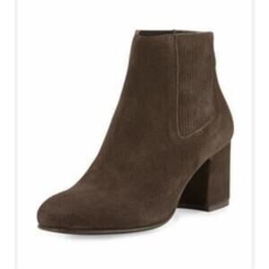 Pedro Garcia Womens Gray/Brown Suede leather Ankle Booties 9
